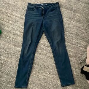 Old navy blue jeans